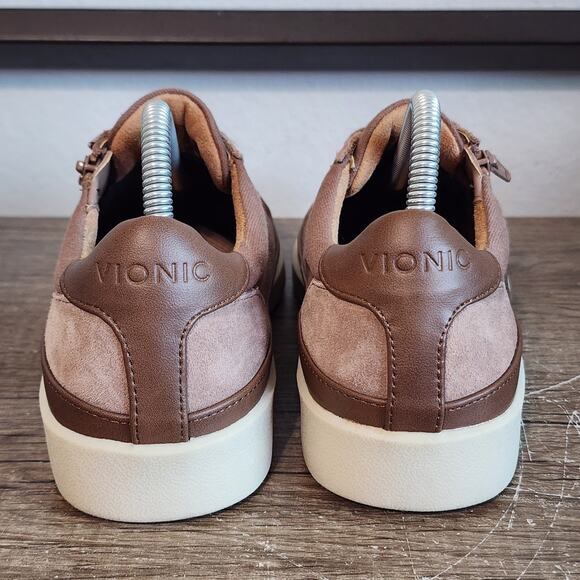Vionic Women's Sneakers in Brown and Cream - Picture 4 of 9
